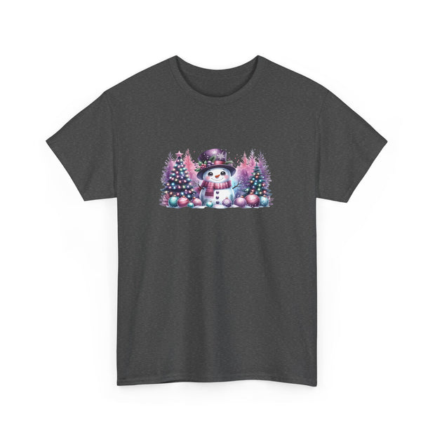 Pastel Snowman Unisex Heavy Cotton Tee