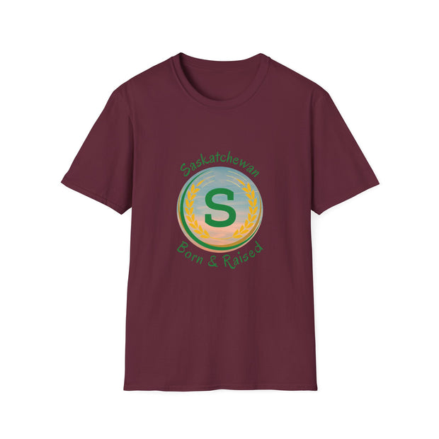 Saskatchewan Born & Raised Unisex Softstyle T-Shirt