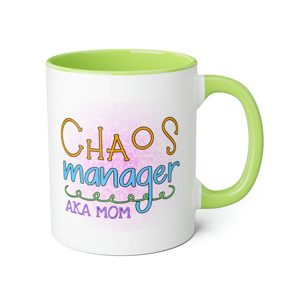 Chaos Manager Accent Mugs, 11oz