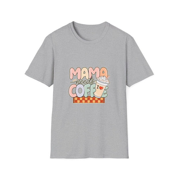 Mama needs Coffee Unisex Softstyle T-Shirt