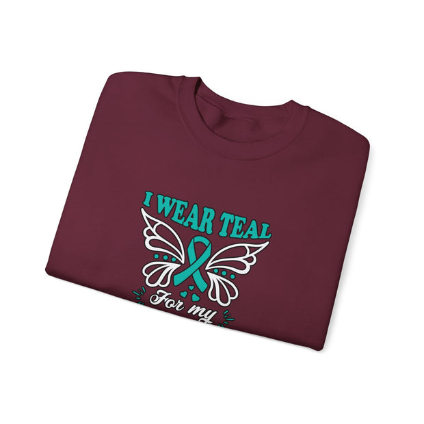Teal for Mom Unisex Heavy Blend™ Crewneck Sweatshirt
