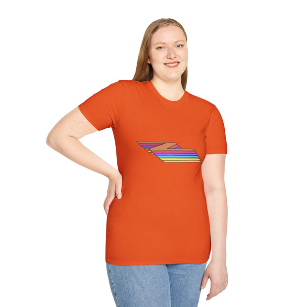 Z Striped Unisex Softstyle T-Shirt