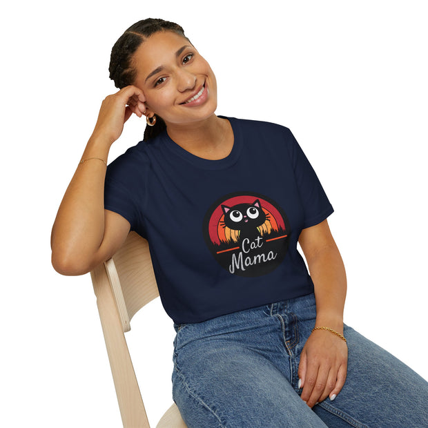 Cat Mama Unisex Softstyle T-Shirt