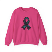 Ovarian Cancer Ribbon Unisex Heavy Blend™ Crewneck Sweatshirt
