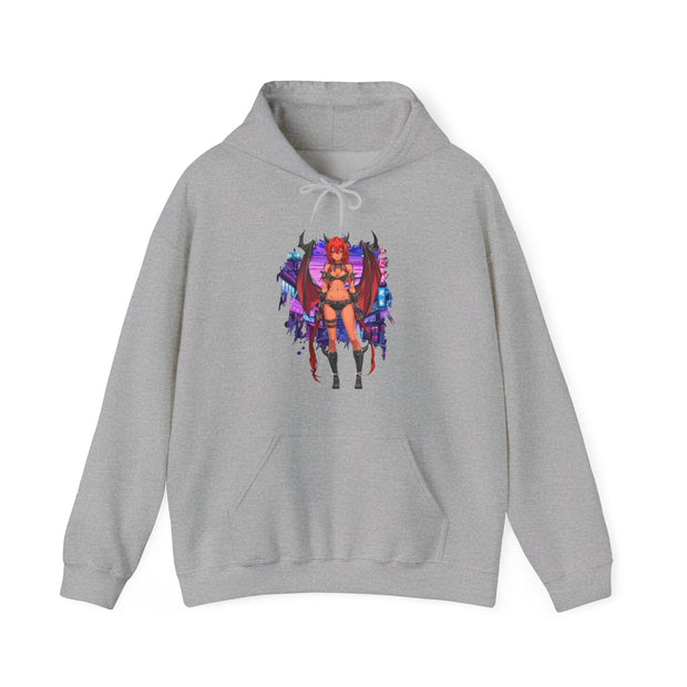 Anime Female Demon Unisex Heavy Blend™ Hooded Sweatshirt