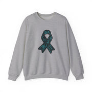 Ovarian Cancer Ribbon Unisex Heavy Blend™ Crewneck Sweatshirt