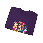 Graffiti Anime Girls Unisex Heavy Blend™ Crewneck Sweatshirt