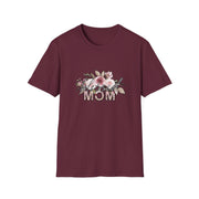 Mom Flowers Unisex Softstyle T-Shirt