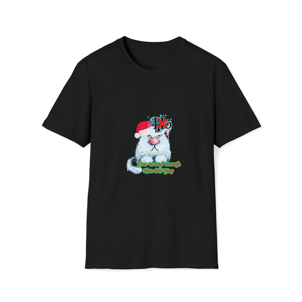 Christmas cat Unisex Softstyle T-Shirt