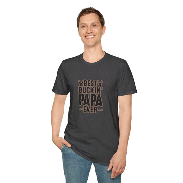 Best Papa Unisex Softstyle T-Shirt