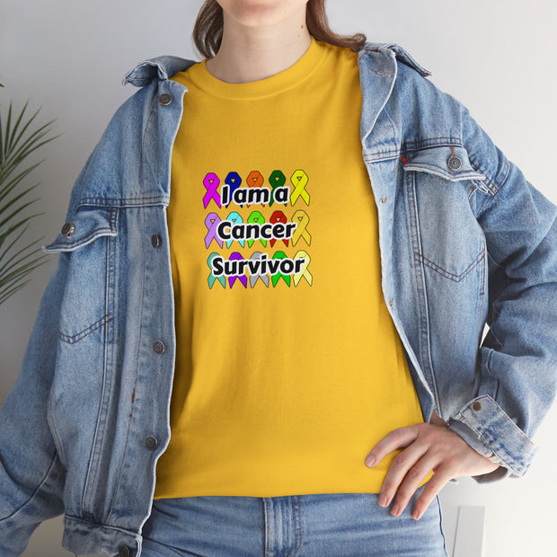 Cancer Survivor Unisex Heavy Cotton Tee