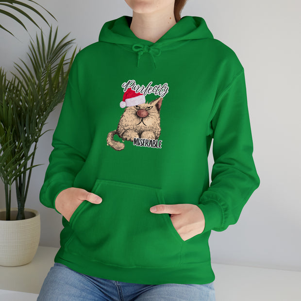 Christmas cat Unisex Heavy Blend™ Hooded Sweatshirt