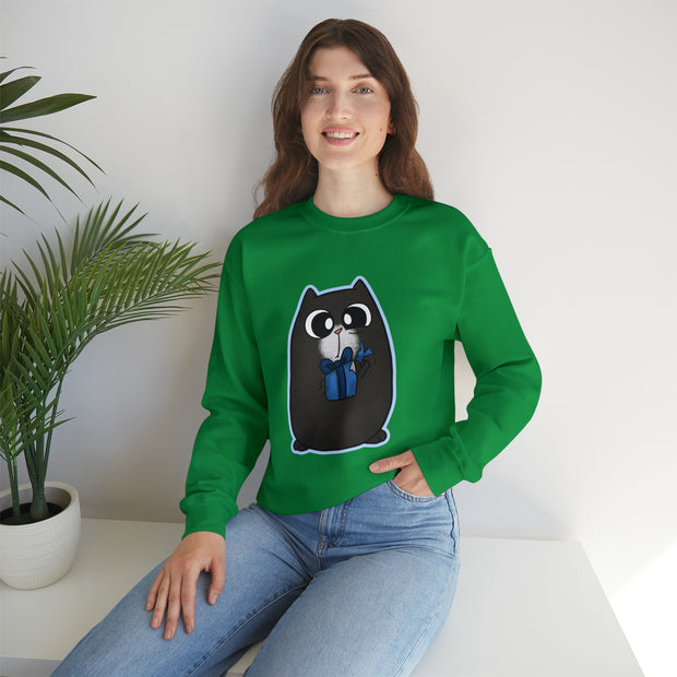 Christmas cat Unisex Heavy Blend™ Crewneck Sweatshirt