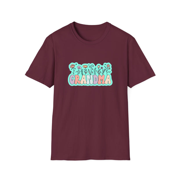 Grandma Flowers Unisex Softstyle T-Shirt