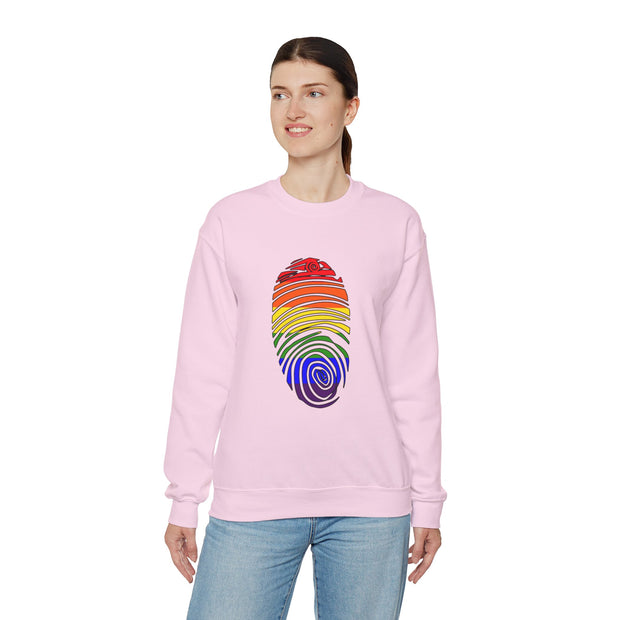 Pride Fingerprint Unisex Heavy Blend™ Crewneck Sweatshirt