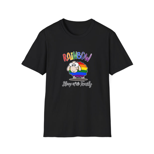 Rainbow Sheep Unisex Softstyle T-Shirt