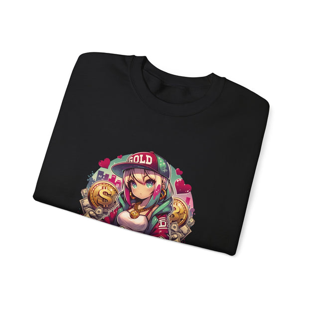 Graffiti Anime Girls Unisex Heavy Blend™ Crewneck Sweatshirt