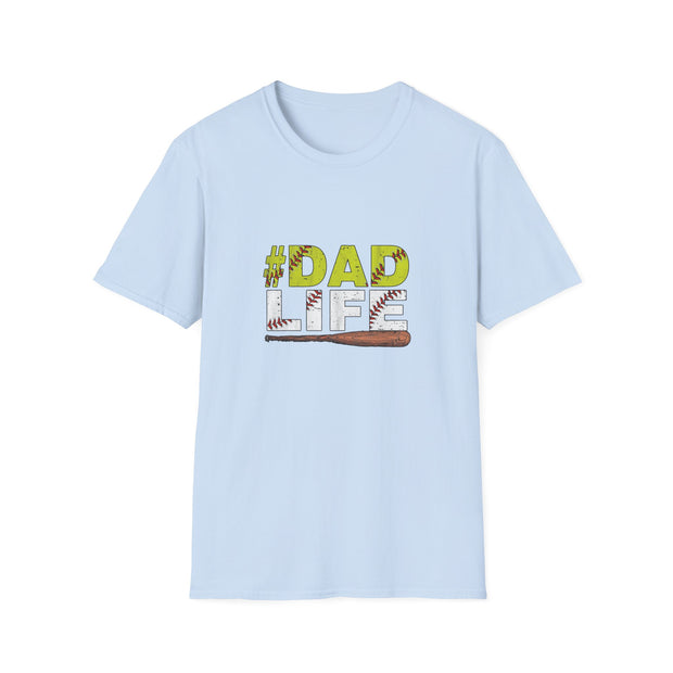 Baseball Dad Life Unisex Softstyle T-Shirt