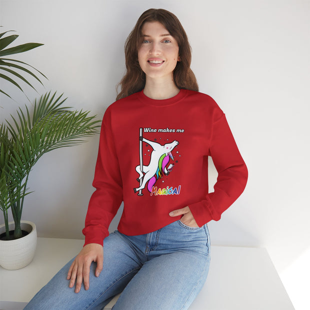 Unicorn Wine Unisex Heavy Blend™ Crewneck Sweatshirt