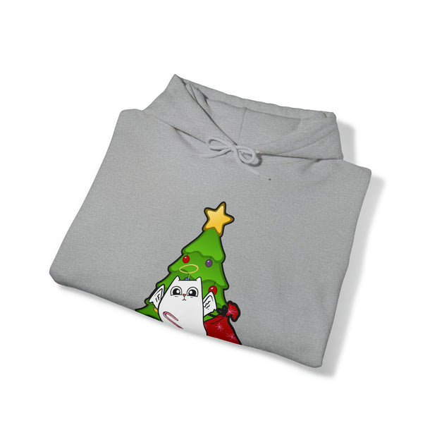 Christmas cat Unisex Heavy Blend™ Hooded Sweatshirt