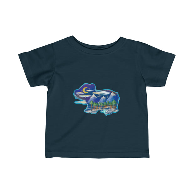 Nighttime bear Infant Fine Jersey Tee
