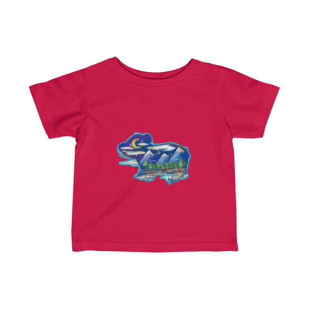 Nighttime bear Infant Fine Jersey Tee