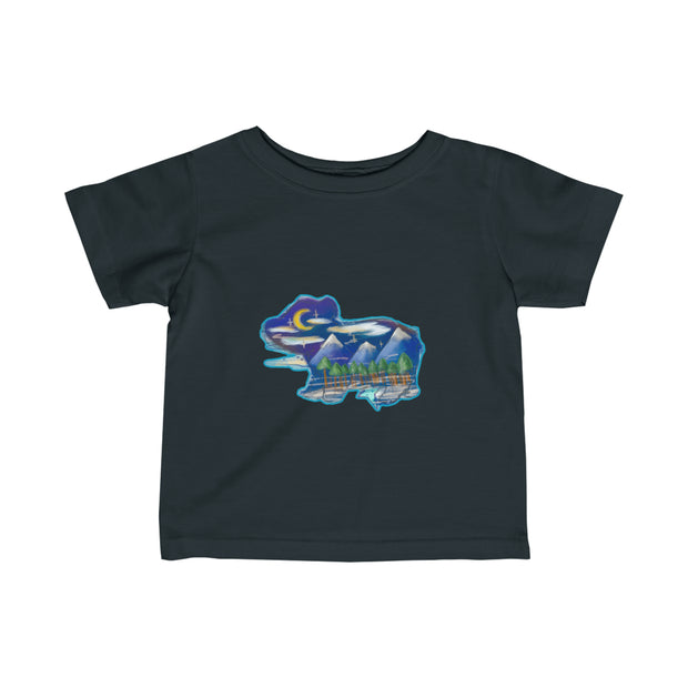 Nighttime bear Infant Fine Jersey Tee
