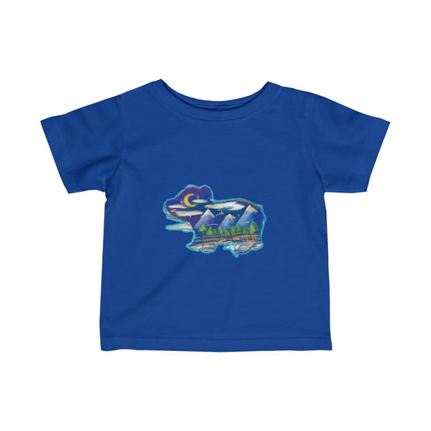 Nighttime bear Infant Fine Jersey Tee