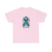 Family Support Ovarian Cancer Unisex Heavy Cotton Tee