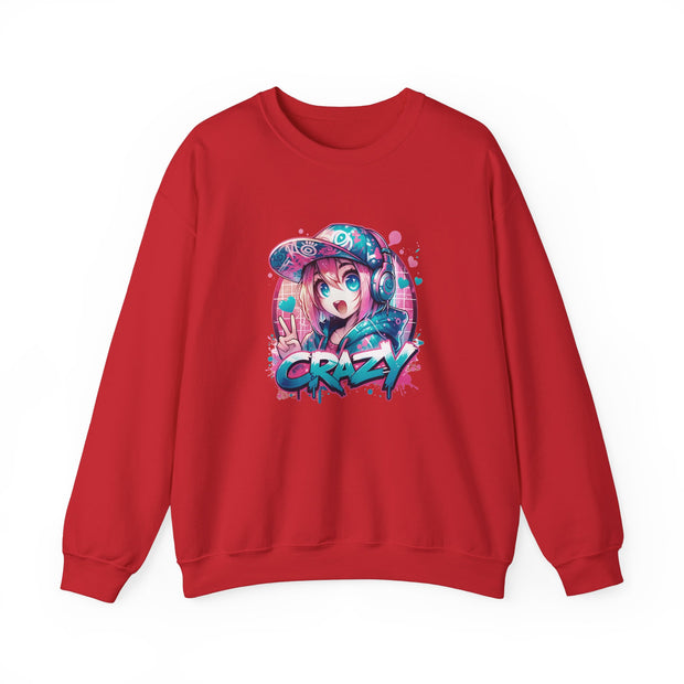 Graffiti Anime Girls Unisex Heavy Blend™ Crewneck Sweatshirt