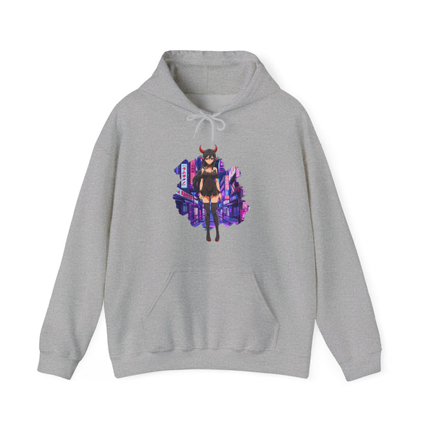 Anime Female Demon Unisex Heavy Blend™ Hooded Sweatshirt