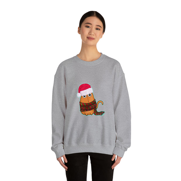 Christmas cat Unisex Heavy Blend™ Crewneck Sweatshirt