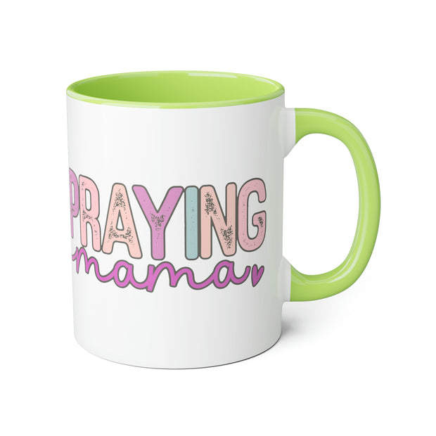 Praying Mama Accent Mugs, 11oz