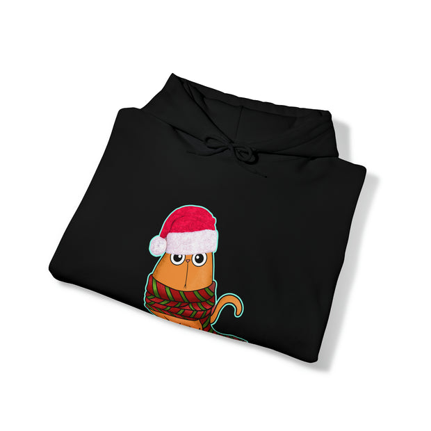 Christmas cat Unisex Heavy Blend™ Hooded Sweatshirt