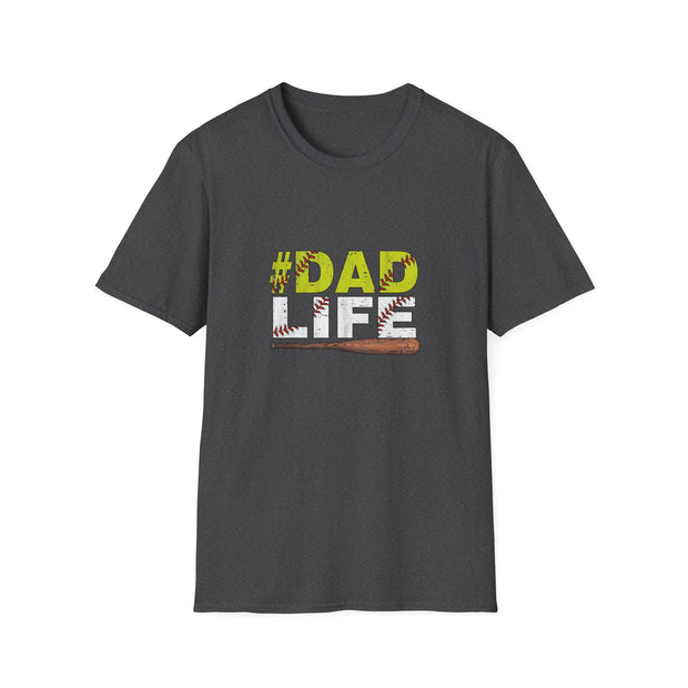 Baseball Dad Life Unisex Softstyle T-Shirt