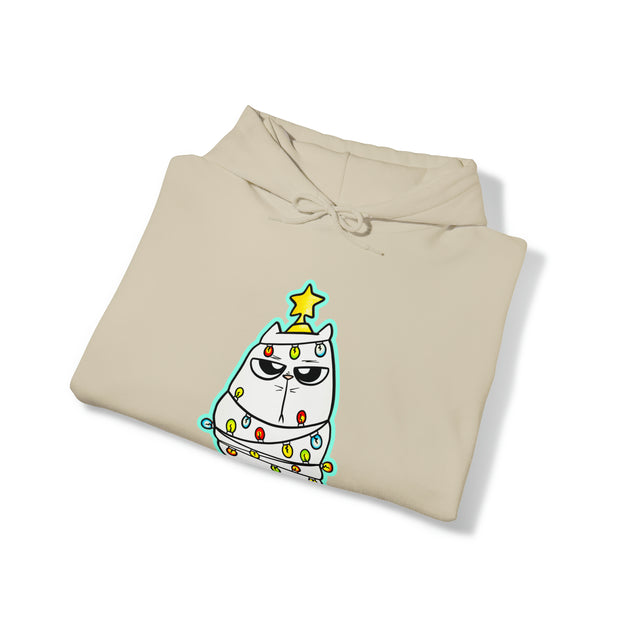 Christmas Cat Unisex Heavy Blend™ Hooded Sweatshirt
