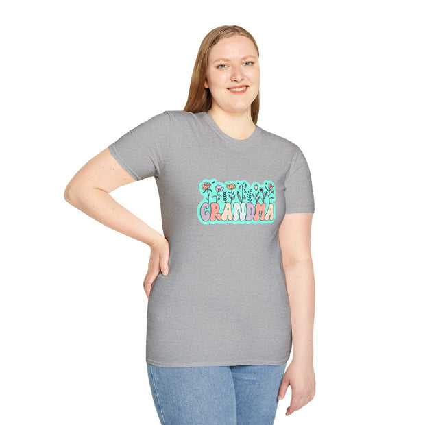 Grandma Flowers Unisex Softstyle T-Shirt