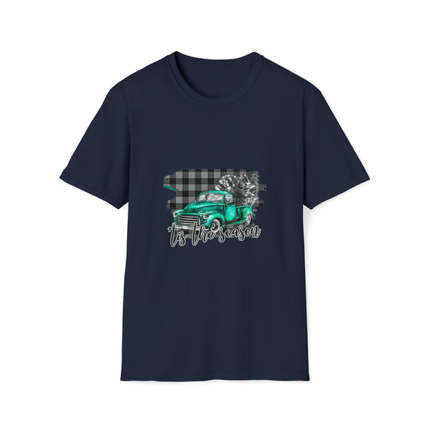 Christmas truck Unisex Softstyle T-Shirt