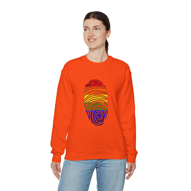 Pride Fingerprint Unisex Heavy Blend™ Crewneck Sweatshirt