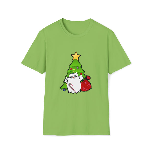 Christmas Cat Unisex Softstyle T-Shirt