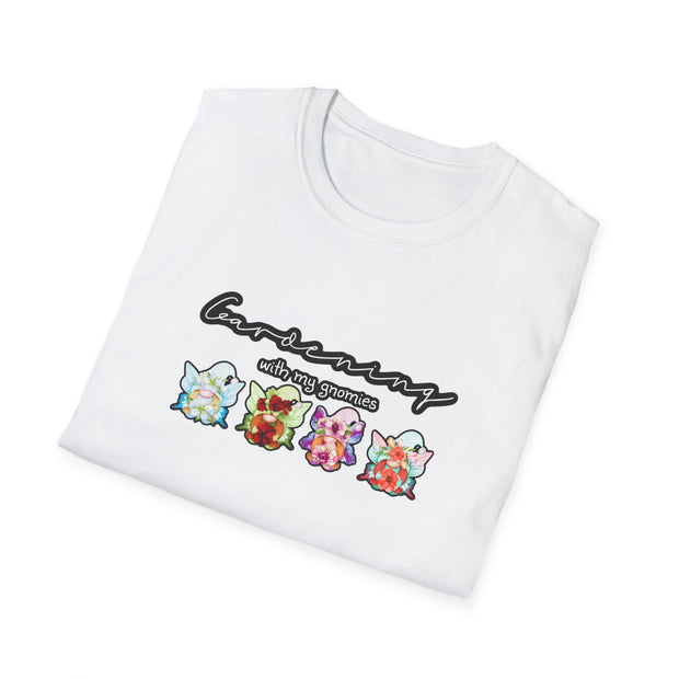 Gardening with my Gnomies Unisex Softstyle T-Shirt