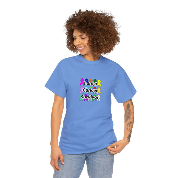 Cancer Survivor Unisex Heavy Cotton Tee