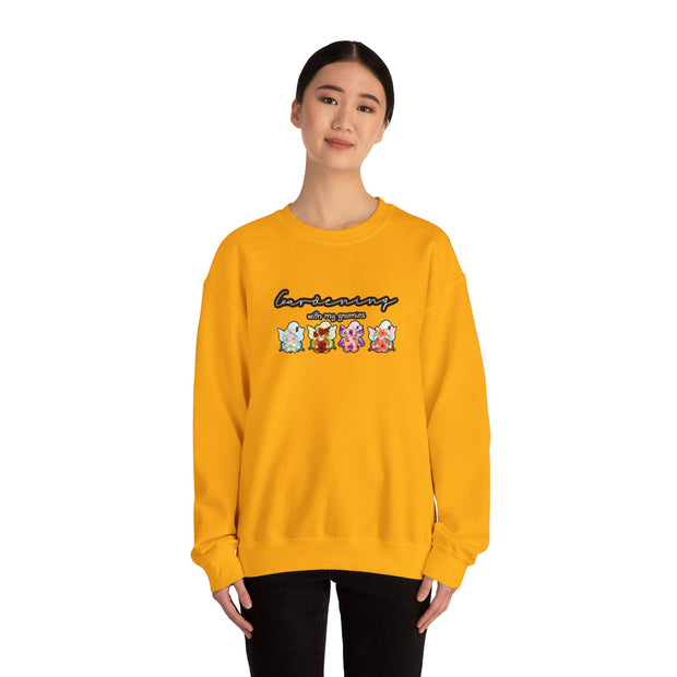 Gardening with my Gnomies Unisex Heavy Blend™ Crewneck Sweatshirt