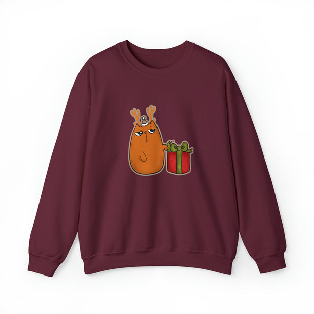 Christmas cat Unisex Heavy Blend™ Crewneck Sweatshirt
