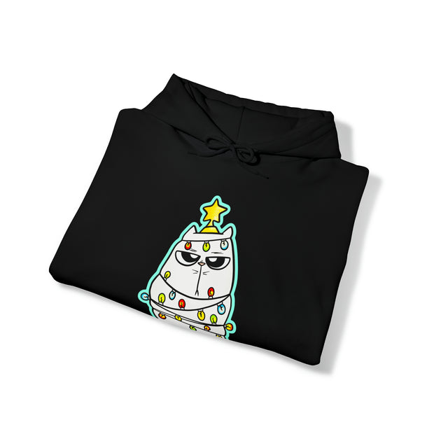 Christmas Cat Unisex Heavy Blend™ Hooded Sweatshirt
