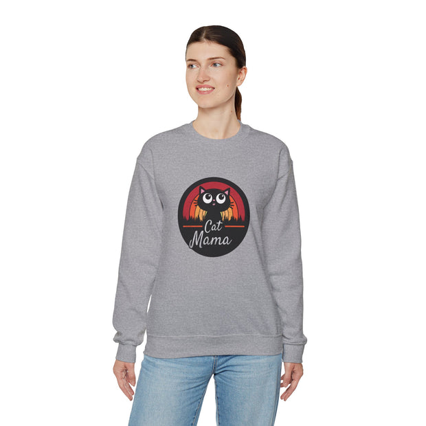 Cat Mama Unisex Heavy Blend™ Crewneck Sweatshirt
