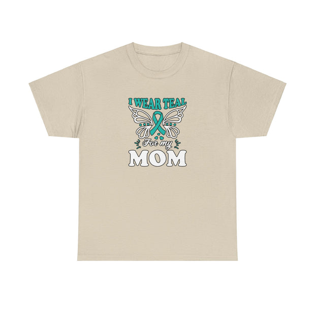 I Wear Teal Unisex Heavy Cotton Tee