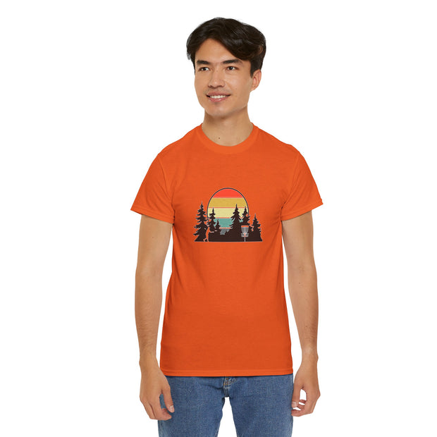 Retro Disc Golf Unisex Heavy Cotton Tee