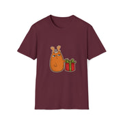 Christmas cat Unisex Softstyle T-Shirt