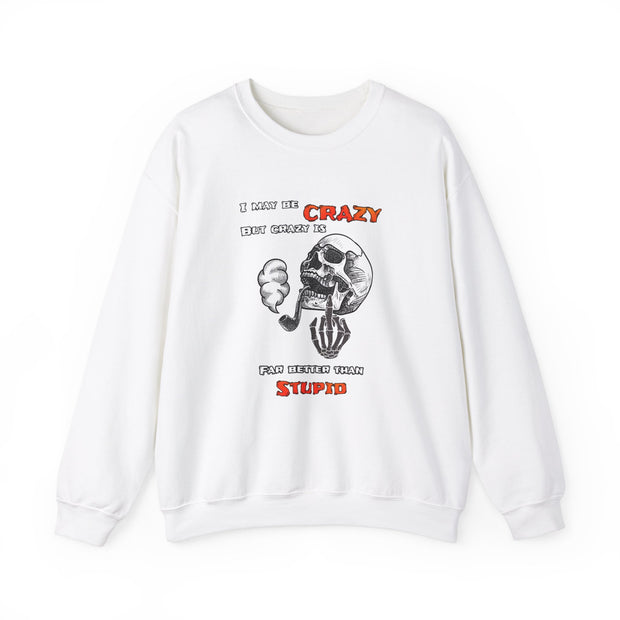 Crazy Skull Unisex Heavy Blend™ Crewneck Sweatshirt